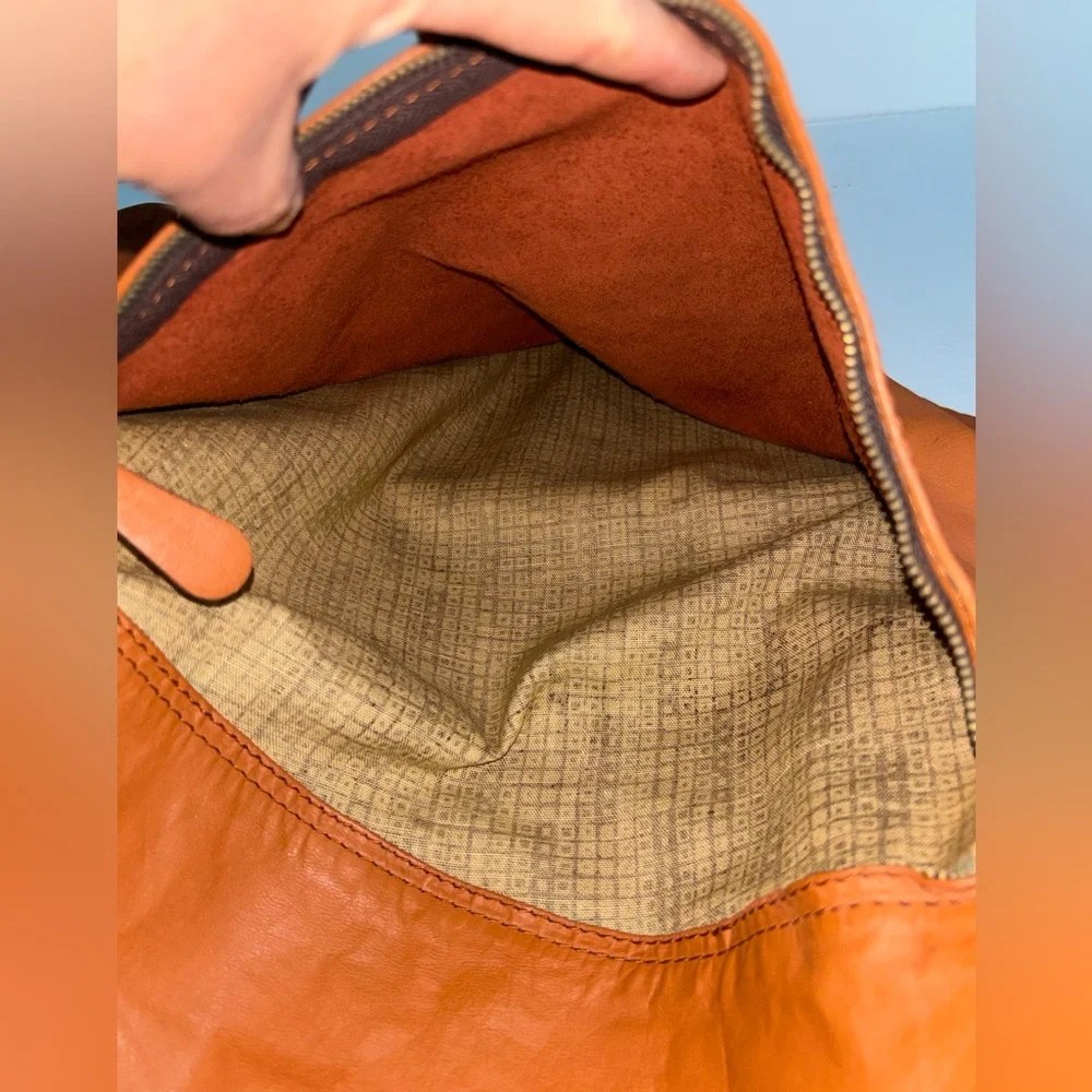 Vintage Condor Brown Leather Garment Bag